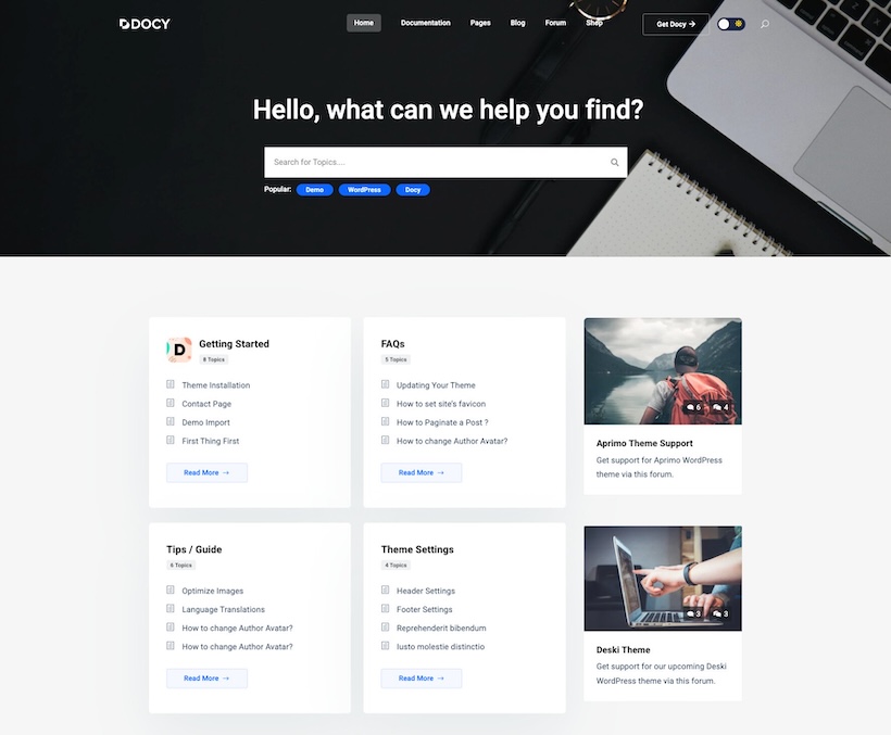 Focused Helpdesk demo