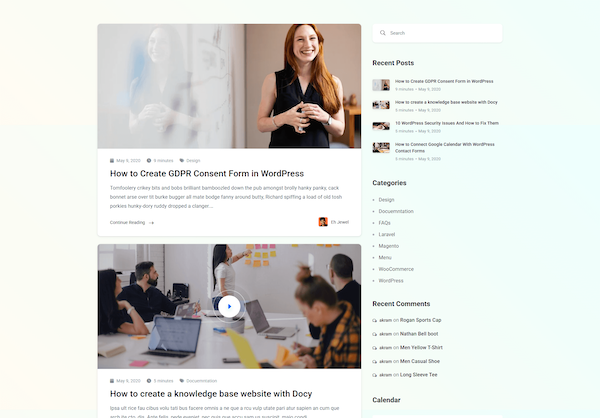 Blog: List Layout