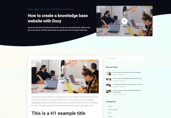 Blog Post: Video Banner